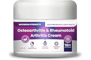 M PAIN MANAGEMENT TECHNOLOGIES Osteoarthritis And Rhematoid Arthritis Cream By PMT – Soothing Relief For Your Knees and Hands. Includes 1 Gram Of Glucosamine; Arnica, Arginine, Glucosamine, Aloe - Cooling relief for Hands and Knees