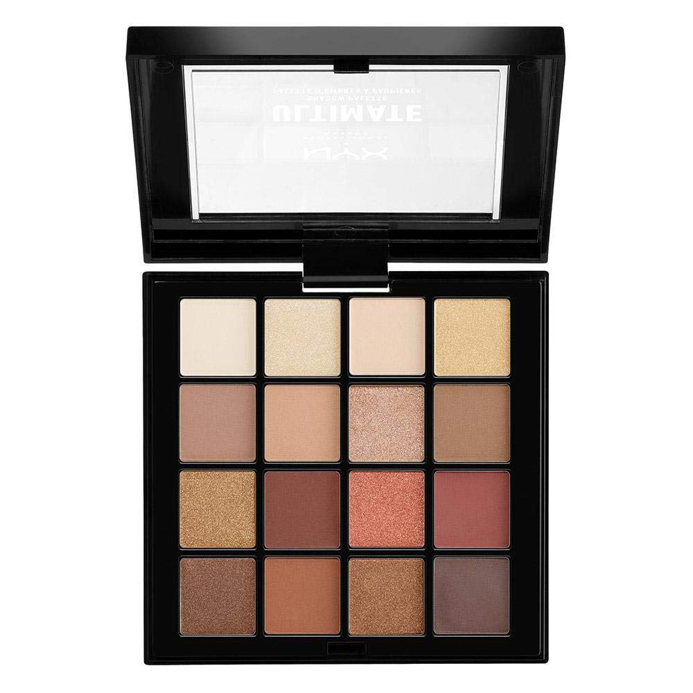 NYX PROFESSIONAL MAKEUP Ultimate Shadow Palette, Eyeshadow Palette, Warm Neutrals : Beauty