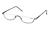 SOOLALA Vintage Designer Alloy Flat Top Half Frame