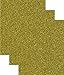 Siser Glitter Heat Transfer Vinyl HTV for T-Shirts 10 by 12 Inches (1 Foot) Sheets 3 Pack (Gold)
