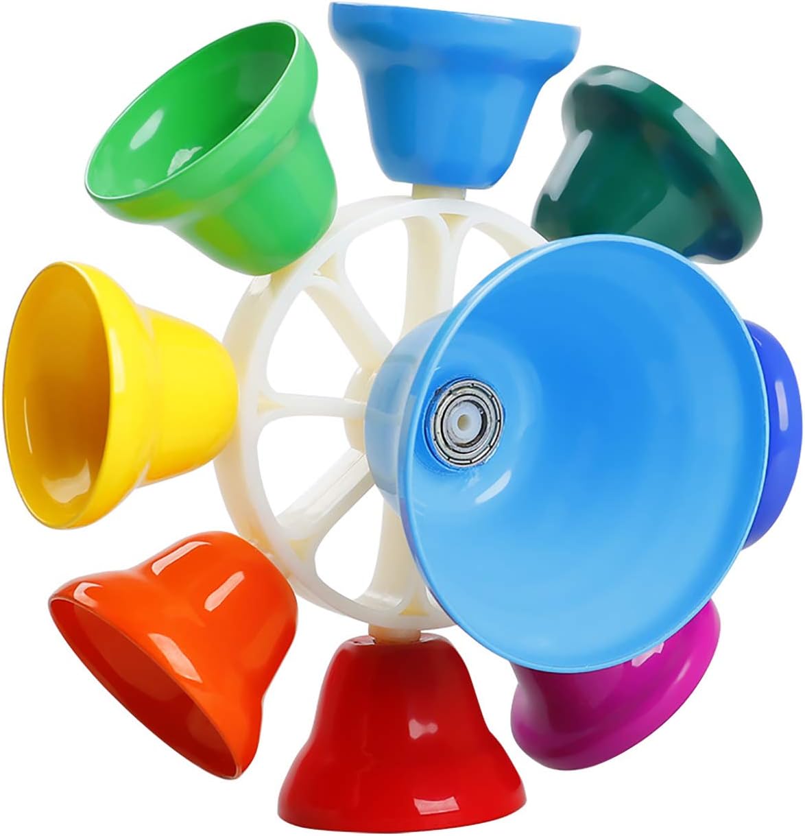 Christmas Educational Music gifts kids Rotatable Handbells rainbow 8