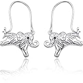 Palpitate Animal Dangle Earrings for Women 925 Sterling Silver Animal Lover Jewelry Gifts