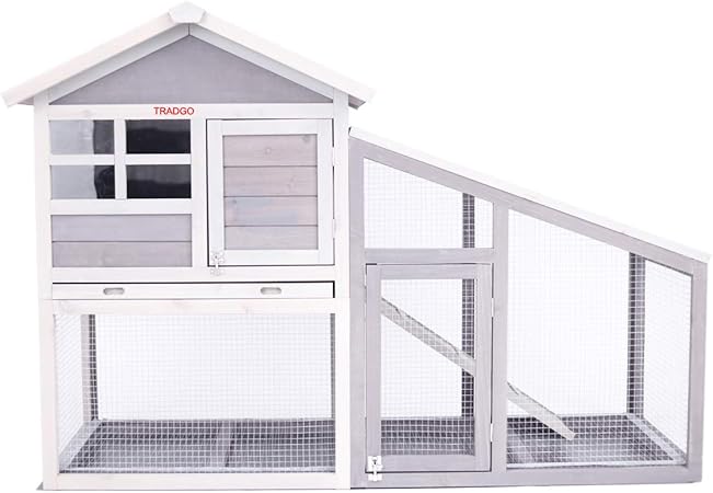 bunny cage with pull out tray