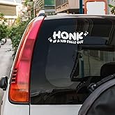 Honk If A Kid Falls Out UV DTF Sticker – Funny Family Car Humor Decal Waterproof for Rearview Mirror, Window, Dashboard, Laptop, Gift for Moms Dads Parents Drivers – 8 Inches (Honk If)