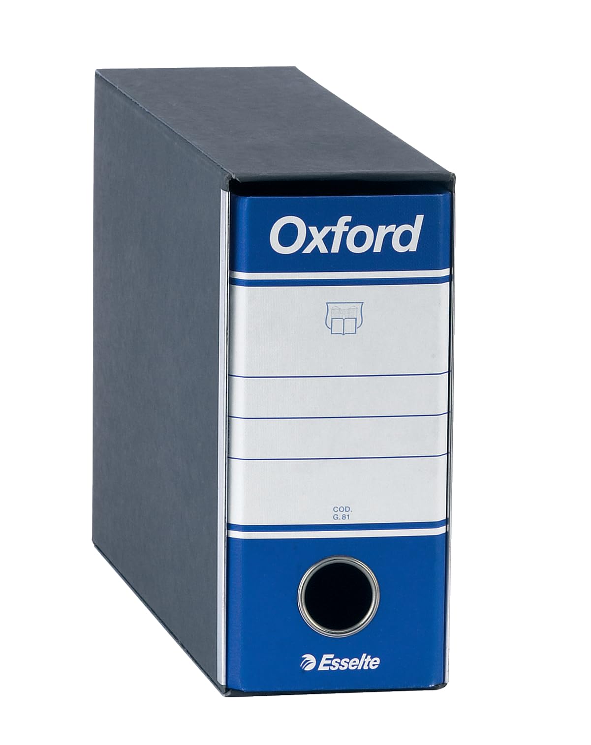 Esselte Ring Oxford with Lever Mechanism and with Mobile Dorso 8 cm Blue