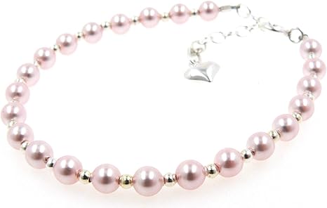 pearl christening bracelet