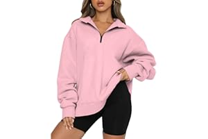 BTFBM Women's Quarter Zip Long Sleeve Sweatshirt Oversized Casual 2023 Fall Winter Fashion Hoodies Pullover Y2K Clothes