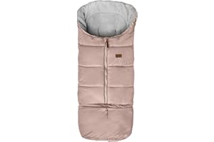 FUNLIFE 0-5T Length Extension Baby Universal Stroller Footmuff,Waterproof Durable Coral Fleece Stroller Bunting Bag,Stroller Bassinet Winter Blanket Cover Toddler,Pink