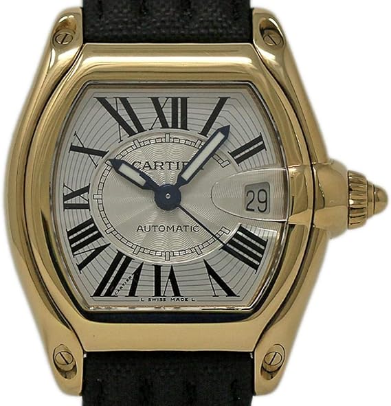 Amazon カルティエ ロードスター スイス製自動巻き 男性用腕時計 W605v2 認定中古品 メンズ腕時計 腕時計 通販