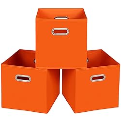 STOREONE 13 Inch Cube Organizer Bins ,Black Fabric