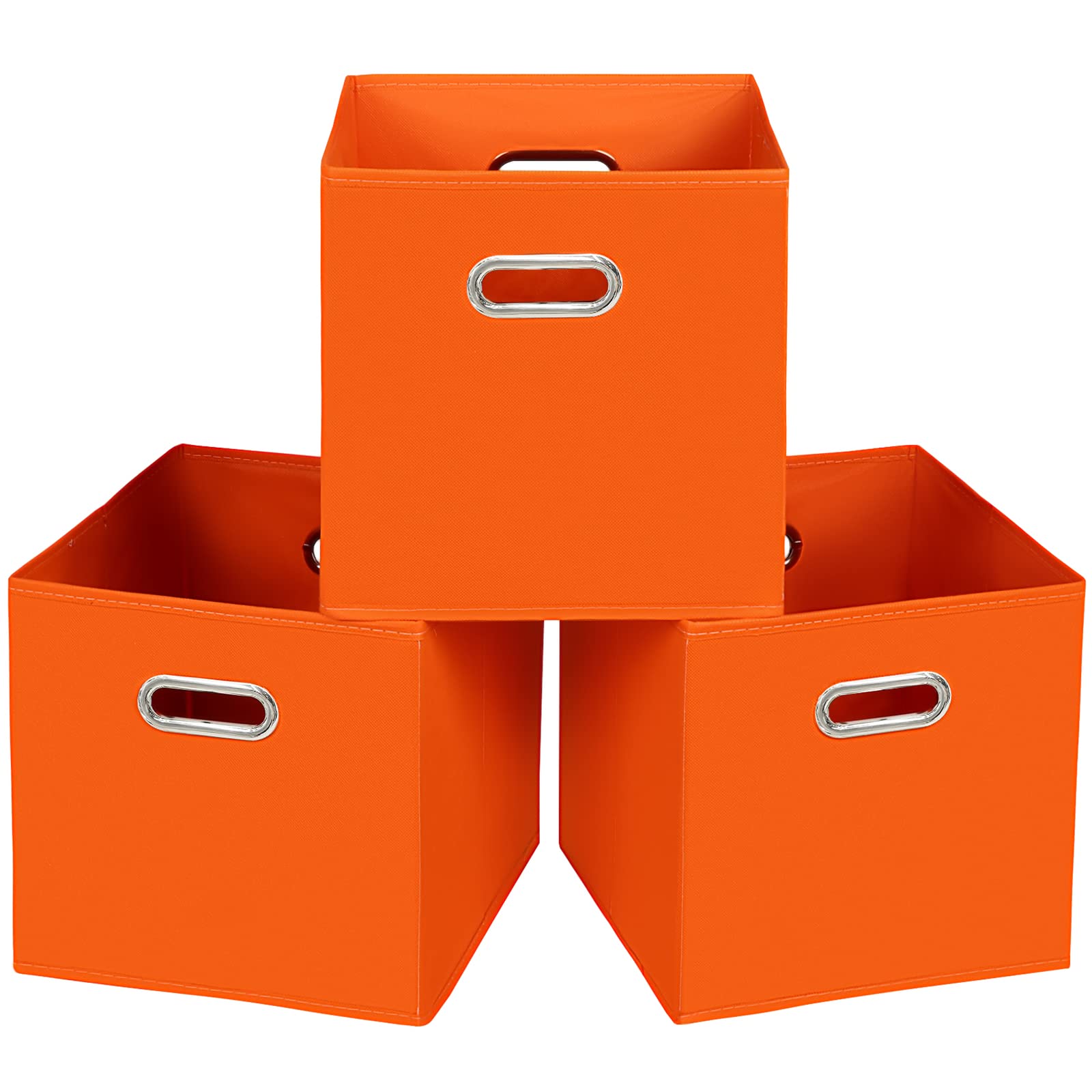 STOREONE 13 Inch Cube Organizer Bins ,Black Fabric