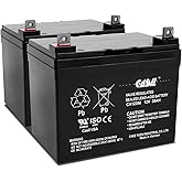 Casil 2 Pack U1 Deep Cycle AGM Battery 12V 35Ah | UB12350 Replacement | Sealed Lead Acid | Compatible with Jazzy Select GT, Pride Mobility Scooters &amp; Wheelchairs