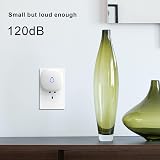 SECRUI Wireless Doorbell Receiver Plug In 52 Chimes 1000ft IP55 White view 5
