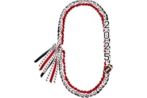Aunthvra 2025 Graduation Ribbon Leis Class of 2025 Graduation Necklace Accessories for High School College Graduation Decorations Party Supplies