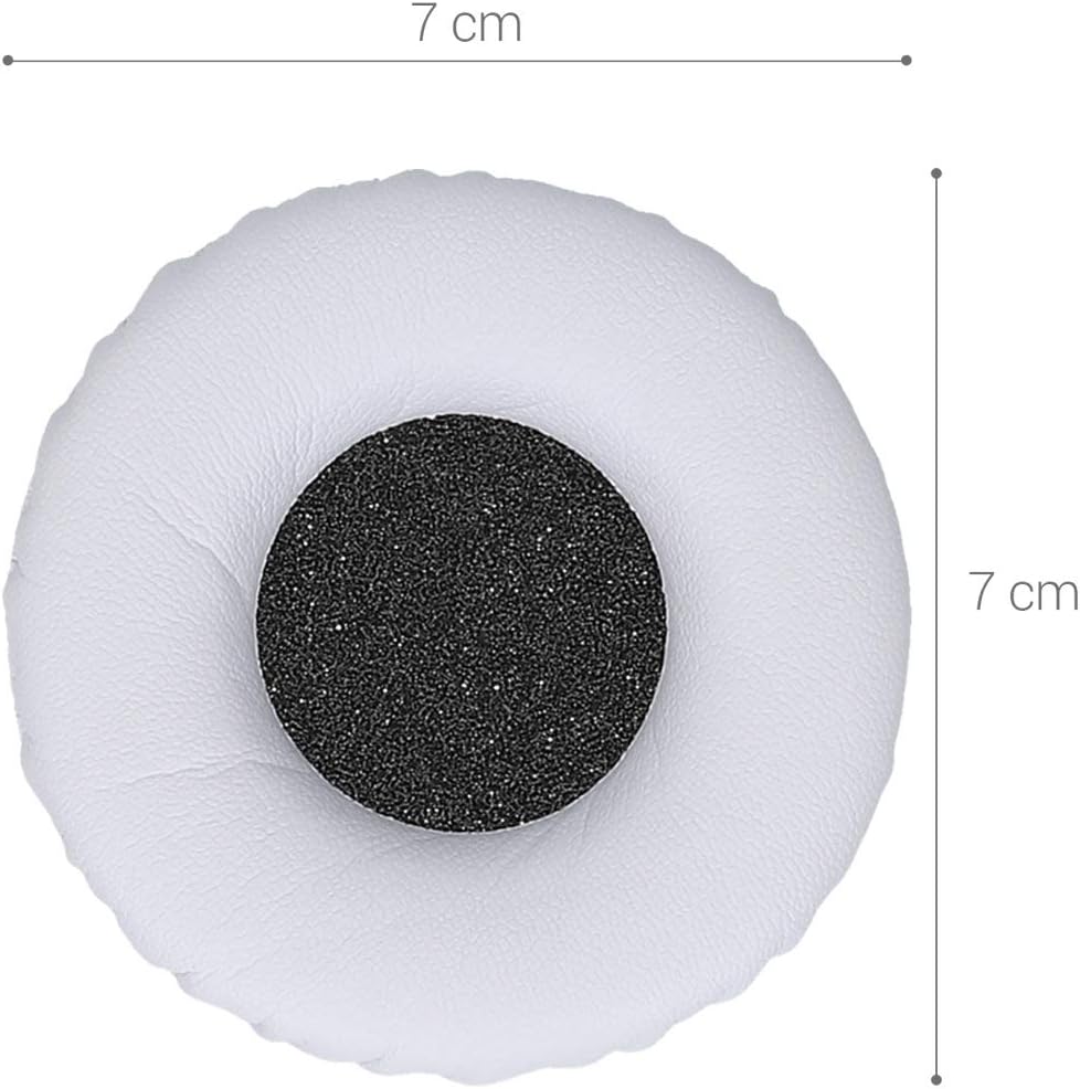 kwmobile 2x Headphone EarpPads for Sennheiser HD25 / HD25-1 II / HD250BT Replacement Ear Pads - Headphone Ear Covers - White - Image 5