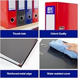 Oxford A4 Lever Arch Files 3 Pack Red Black Blue Glossy Laminated Paperboard view 3