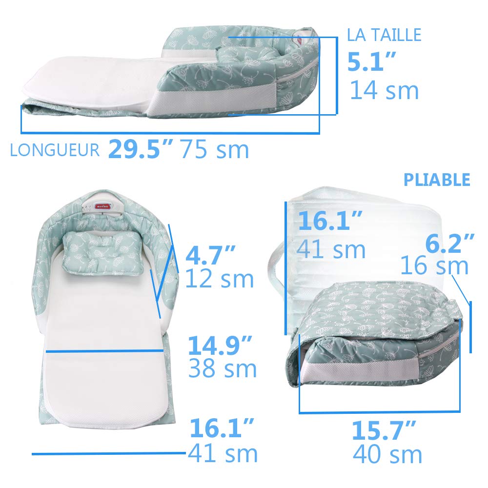 Gris Uppel Lits Bebe Lit Voyage Enfant Lit Bebe Avec Matelas Avec Lecteur De Musique Et Veilleuse Lit Bebe Pliant Lit Nomade Bebe Lits De Voyage