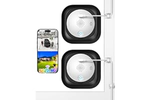 SYMYNELEC Window Cameras for Home Security: 5G&2.4G Indoor Camera for Outdoor Monitoring with 2K Full Color Night Vision Moti
