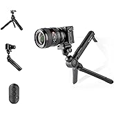 PGYTECH MANTISPOD 2.0 Bluetooth Mini Camera Vlogging Tripod Small Travel Flexible DSLR Pocket Stand Video Vlog Desktop Shooting Selfie Mount with Remote Control