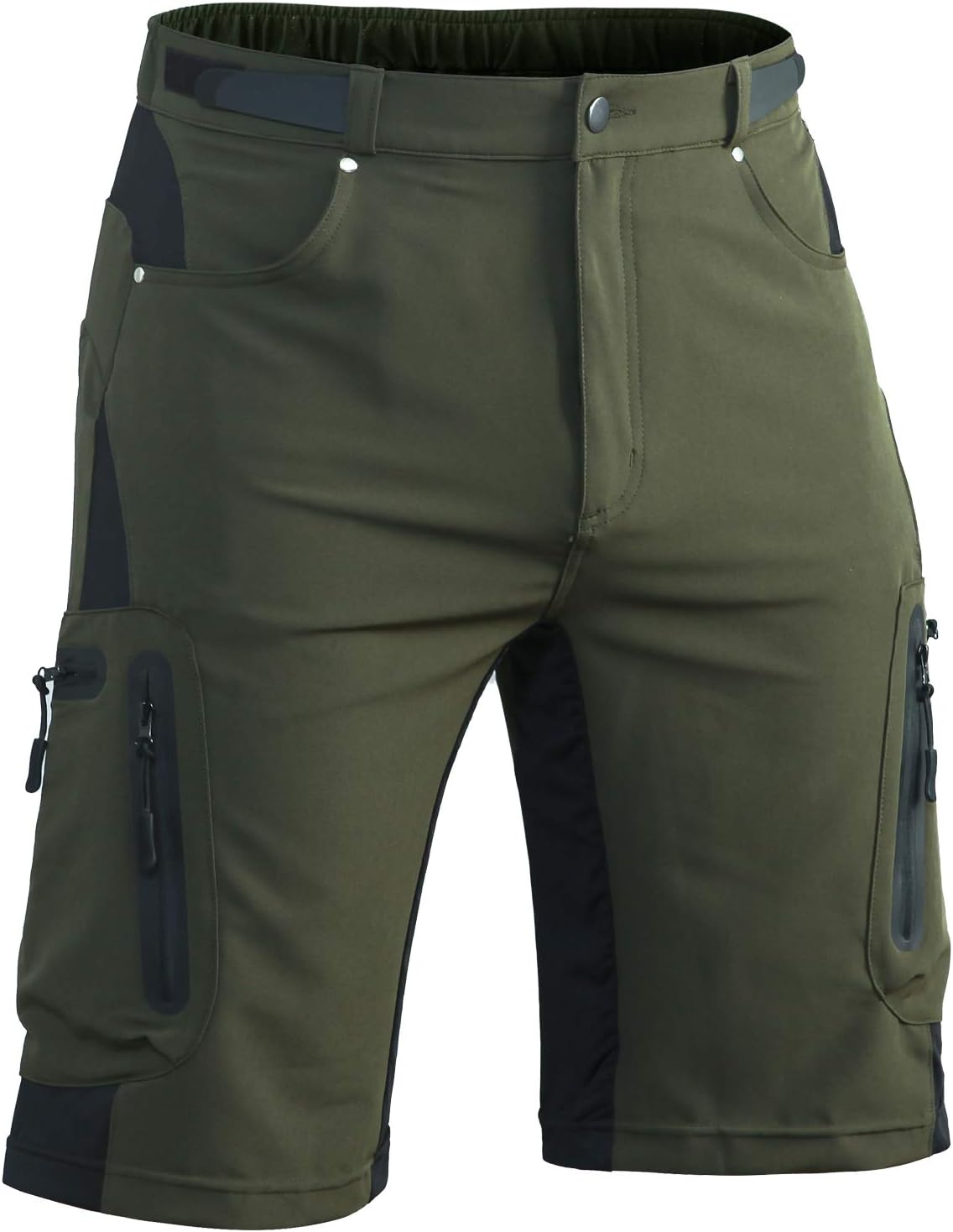 Hiauspor Men Hiking Shorts Lightweight Outdoor Quick Dry Shorts with Zipper Pockets