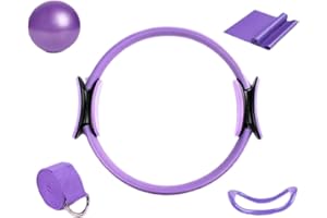 Roenae Women's Essential Pilates Set, Including 5 Accessories, Pilates Ring Boot Strap, Women's Yoga Set, and gluteal Yoga Ball Boot Strap