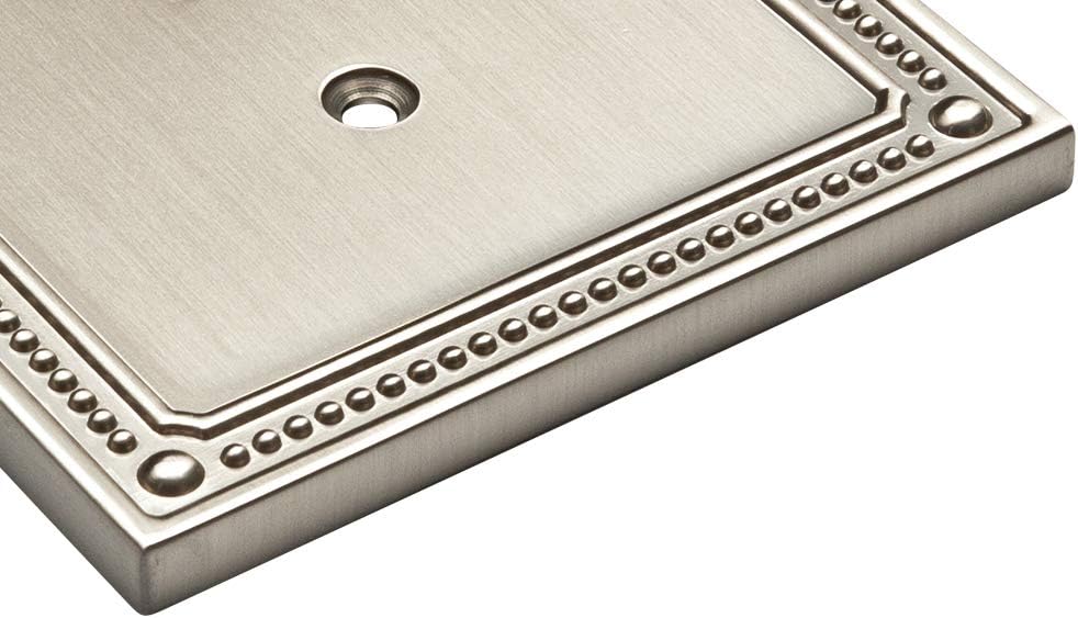 Franklin Brass W35059-SN-C Classic Beaded Single Duplex Wall Plate/Switch Plate/Cover, Satin Nickel - - 