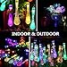 GEEKHOM Solar String Lights [18ft 30 LED 8 Modes] Led Decorative Fairy Light Solar & USB Powered 2-in-1 for Garden, Party, Patio, Xmas Trees, Outdoor(Raindrop, Muti Color)