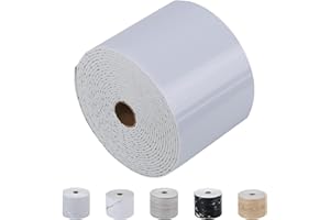 SYYKDEF Peel and Stick Waterproof Wall Border Bathroom Mirror Frame Border Sticker Self Adhesive Wall Edging Lines Foam Wall Base Moulding Trim for Home Decoration(32.8 Ft x 3.9 in)