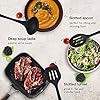 Silicone-Kitchen-Utensils-Set-3-Piece-Ladle-Slotted-Spoon-Slotted-Turner-Included-Durable-and-Non-Stick-Cooking-Utensils-for-Frying-Serving-Baking Silicone Kitchen Utensils Set for Cooking, 3 Pieces Nonstick Ladle, Slotted Spoon and Slotted Turner, Durable Cooking…