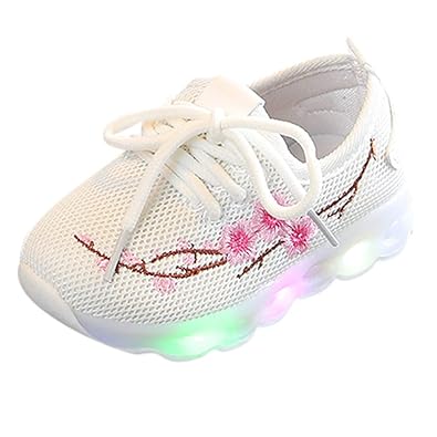 Heligen_Baby Shoes Abstand Unisex-Kinder LED Sneakers Mode Blinkschuhe Low-Top Casual Outdoor Sneakers Laufschuhe Sportschuhe