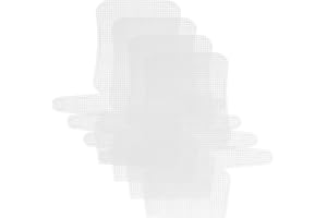 DIYEAH Plastic Canvas Sheets 4pcs Clear Embroidery Mesh Sheets Sewing DIY Bag Mesh Sheet for Acrylic Yarn Crafting Knit Crochet Projects White Mesh Sheets for Crochet