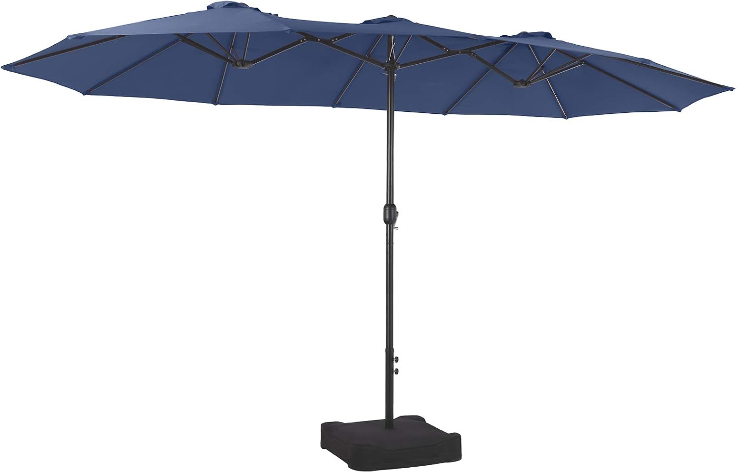 Amazon Com Phi Villa 15ft Patio Umbrella Double Sided Outdoor Market Extra Large Umbrella With Crank Umbrella Base Included Blue Garden Outdoor