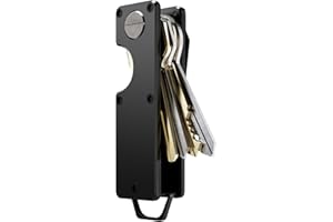MINBERAND Key Organizer Compact Key Holder Metal Key Chain Minimalist key case key holder for keychain Secures 1-5 Keys