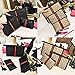 Ophlid Cosmetic Bag Set of 3 for Purse, Designer Makeup Bag Sets Small Travel Toiletry Bags Purse for Women Girls (Black)