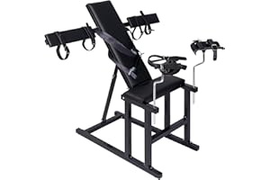 PLKO Adjustable Bench Chair,Heavy Duty Padded Seat for Adult Couples,Support up to 330lbs,Ideal for Living Room, Bedroom or O