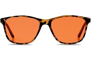 BRADDELL FL-41 Rose Tinted Photochromic Transitional Migraine Light Sensitivity Glasses for Fluorescent LED Glare, Photophobi