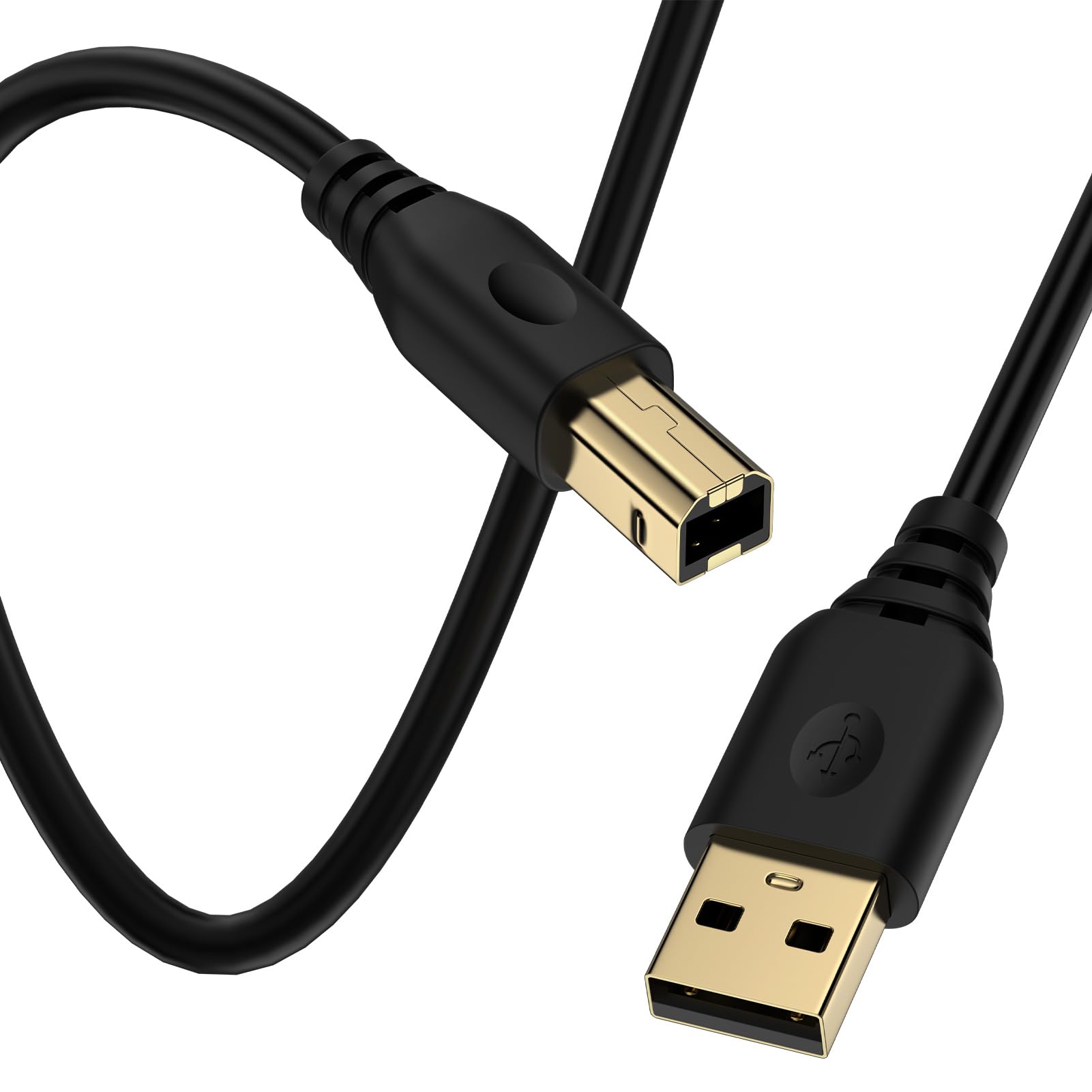 Photo 1 of Printer Cable 6FT USB 2.0 Printer Cable USB-A to USB-B Cables, High Speed Scanner Print Cord for HP Canon Dell Samsung Epson Brother Lexmark Xerox, MIDI Cables for Digital Piano DAC MIDI Controller