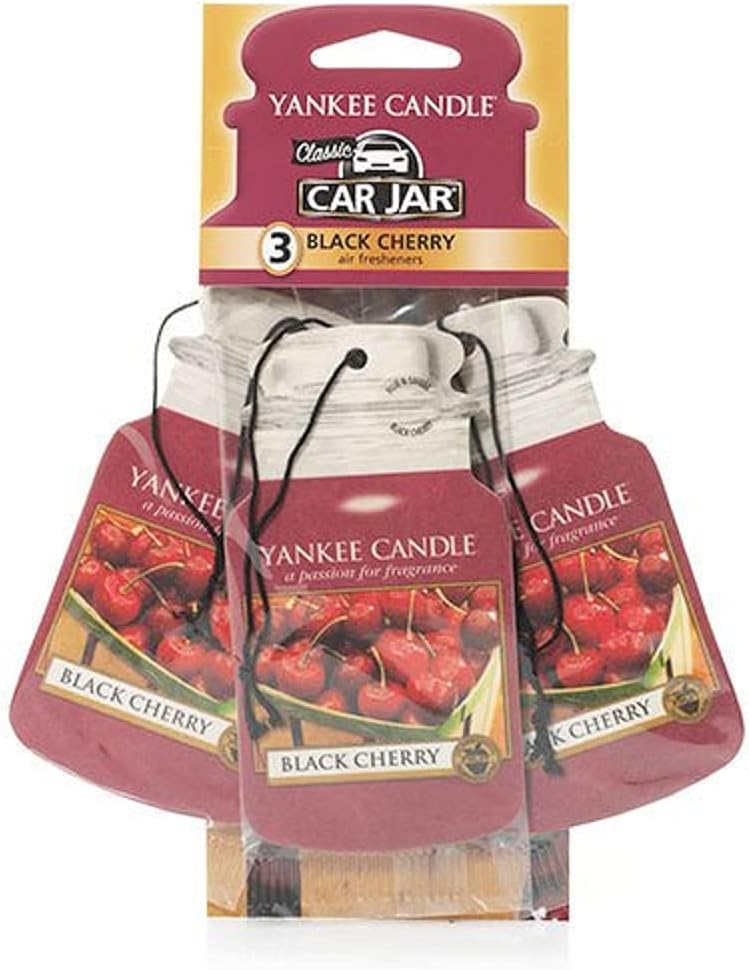 Yankee Candle Car Jar Black Cherry for Cars Small Spaces 30 Days