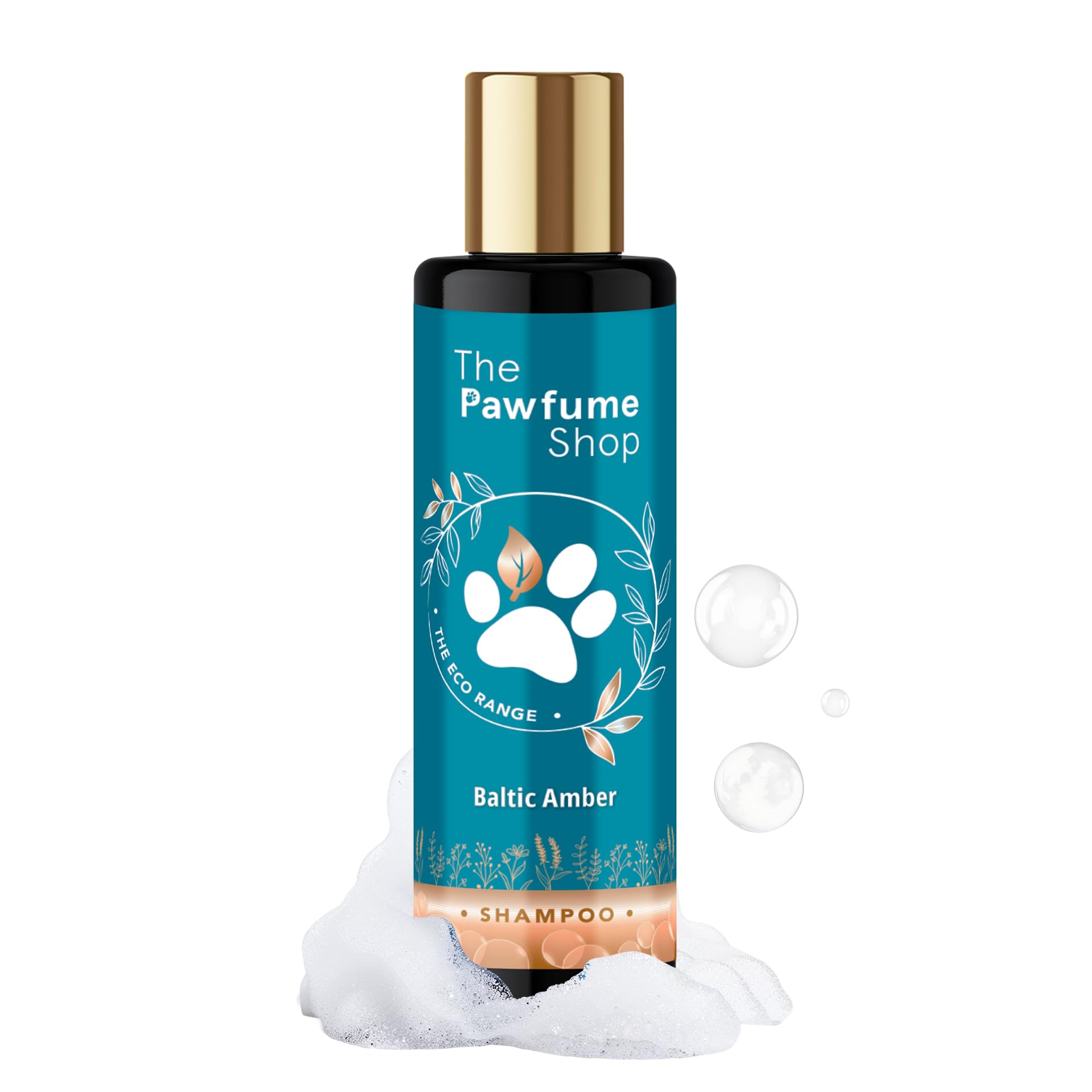 The Pawfume Shop - Baltic Amber, Dog Shampoo - For All Breeds & Sizes, Clean & Healthy Coat, Gentle on Skin, Long-Lasting Fragrance - 20:1 Dilution Rate, Eco Range - 250ml