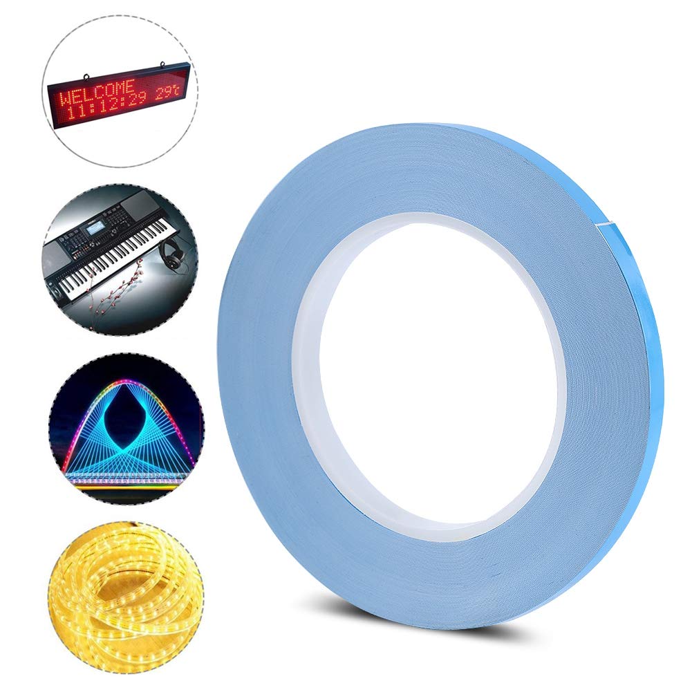 Zerone 8mm 25m Thermal Adhesive Tape, Double-Sided Non-Conductive CPU Cooling Tape for Computer Ic Chipset Led Lighting Repair - Image 4