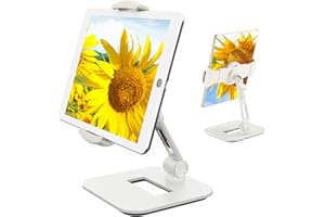 Bracwiser Adjustable Tablet Phone Holder Stand for 4.7-11 inch iPad, iPad Air, iPad Pro, Samsung Tabs, and Phones (YFD108W)