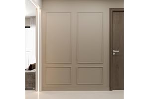 Birdeco Premade Wall Molding Kit Set of 1, Ready to Assemble Wainscoting Panels, Installed with Glue, Pre-Cut Chair Rail Molding Trim for Interrior Wall Decor, DIY, (2 Frames, NOT Peel and Stick)