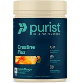 PURIST Creapure Creatine - Strength &amp; Recovery - 12.7 oz 45 Servings | NSF Certified For Sport, Peach Mango Flavor, 1 Scoop Serving, Keto Friendly, Gluten Free, Chromax Chromium, Powder