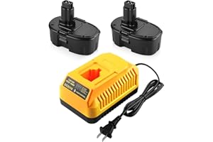 energup 2Pack 18V Replace for dewalt Battery 4.5A, for 18v xrp baterias, 18volt dewlt Batteries for DC9096 DC9099 DW9098 Dewalt 18Volt Battery, with DC9310 18V Dewalt Charger