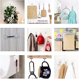 LAOLINGSY Self Adhesive Hooks Waterproof Heavy Duty Wall Hooks Kitchen Bathroom view 5