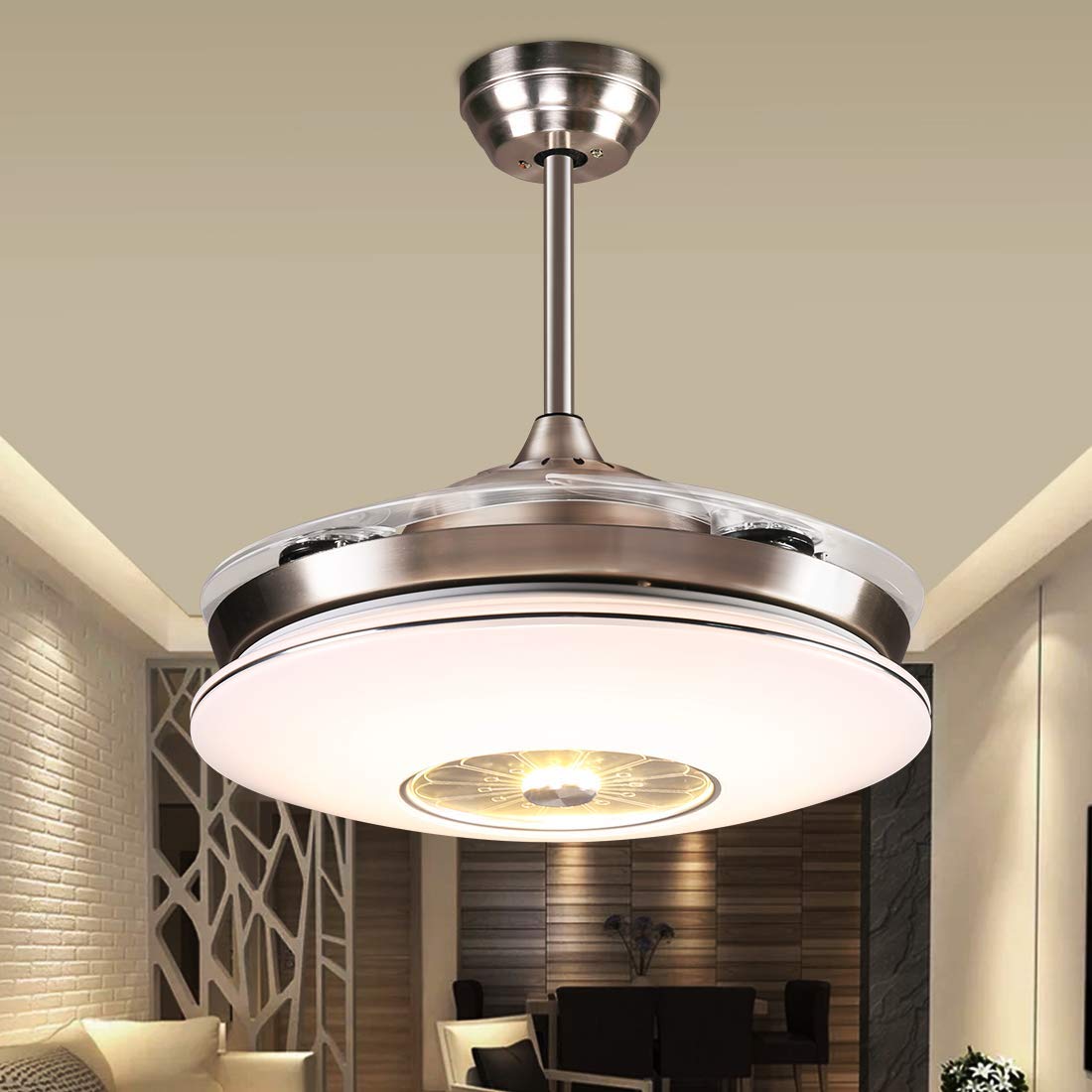 Southerns Lighting Remote Control Modern Fan Light Bedroom 42 Inch