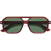 SOJOS Retro Polarized Square Aviator Sunglasses for Women Men Vintage 70s UV400 Protection Shade SJ2609
