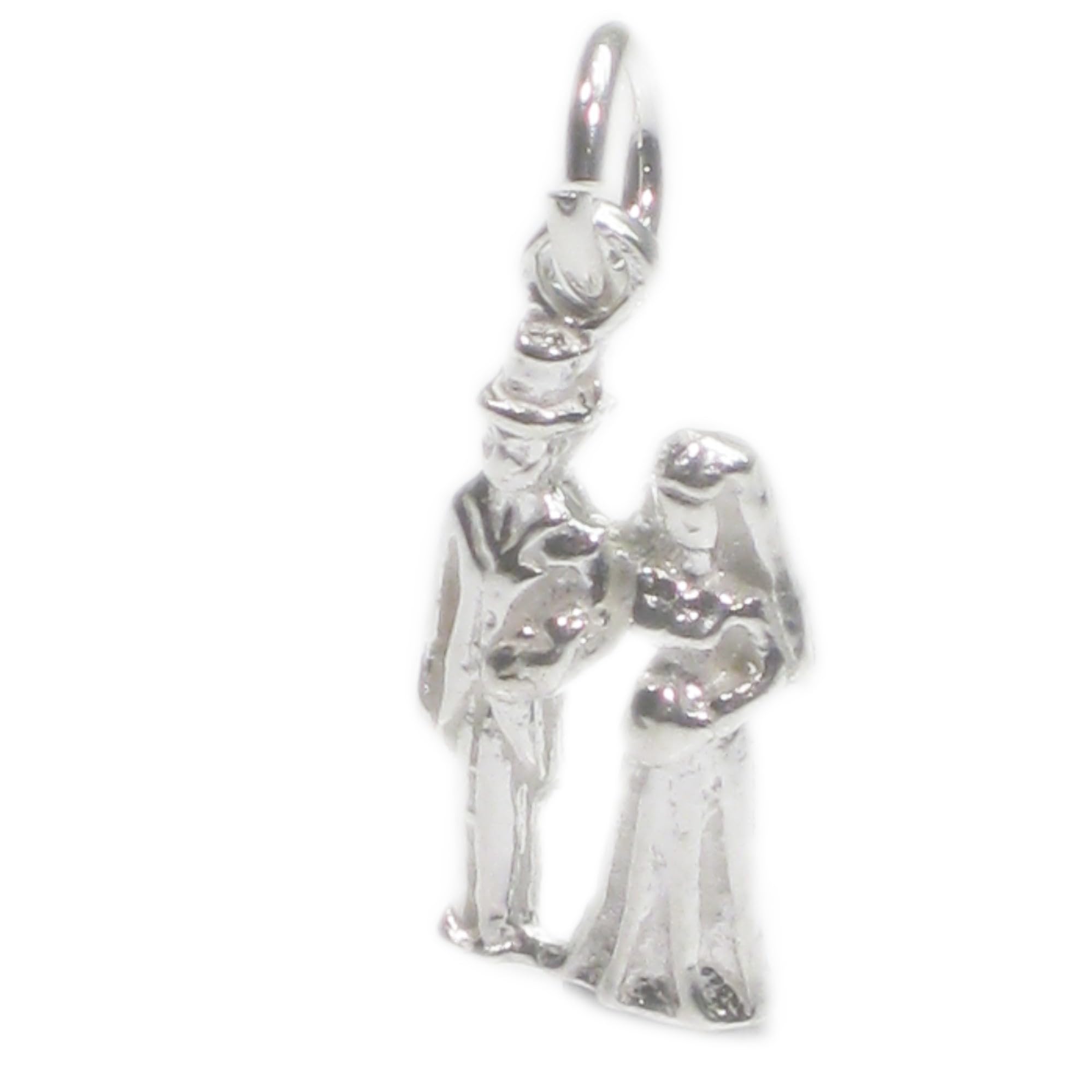 Maldon Jewellery Bride Groom Couple married sterling silver charm .925 x 1 Wedding charms
