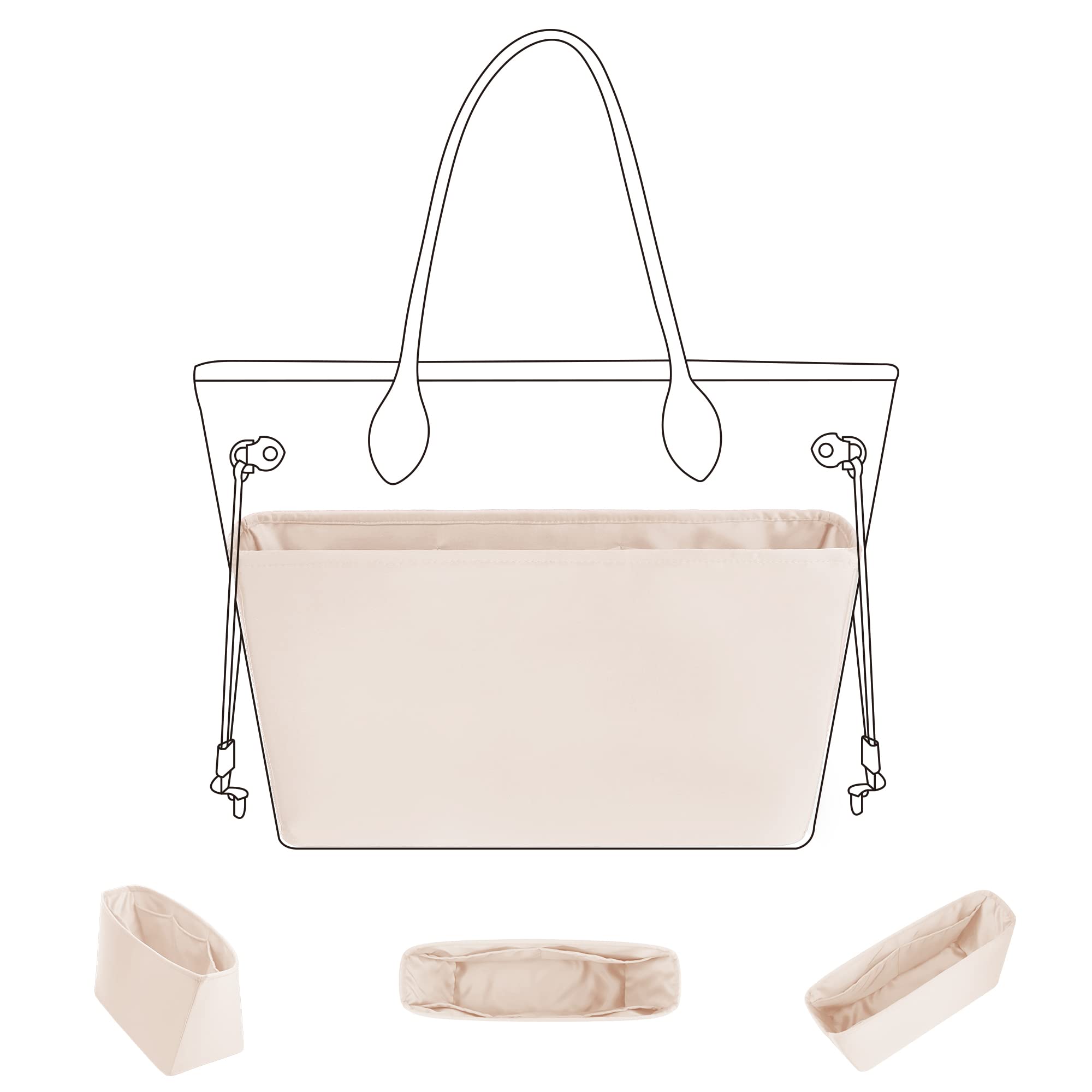 DGAZ Purse Organizer Insert Fits
