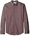 Calvin Klein Men's Poplin Twill Check Long Sleeve Button Down Shirt